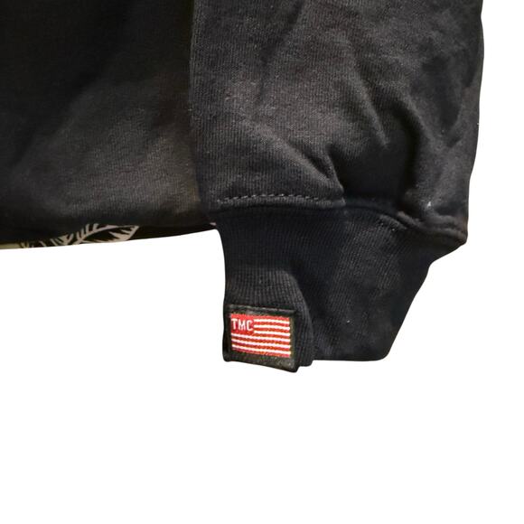 NWOT The Marathon Black Hoodie with Red Patch Size Small - Picture 5 of 9